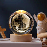 3D Crystal LED Globe Lamp